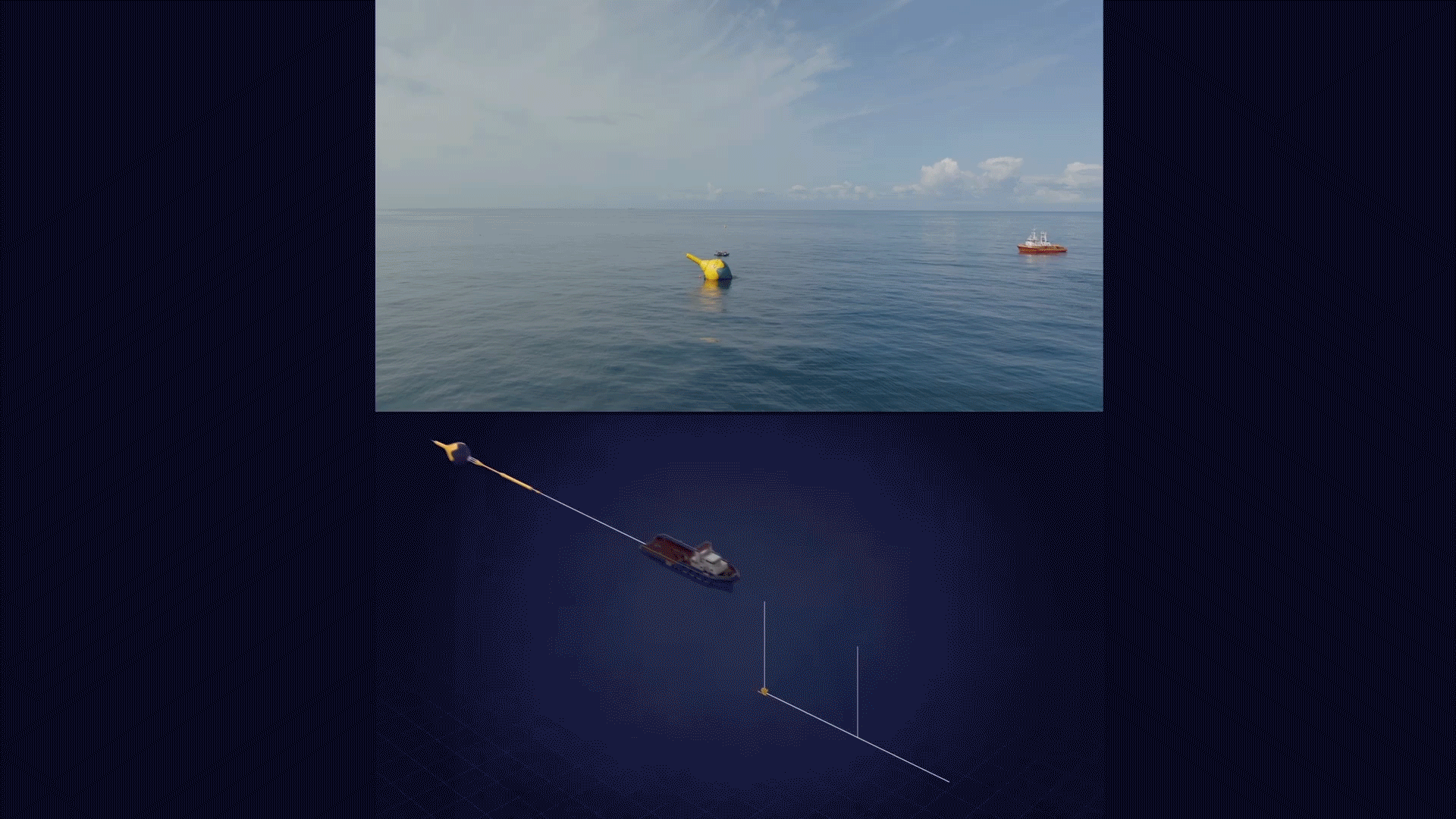 CorPower Ocean WEC anchor mating sequence 200percent